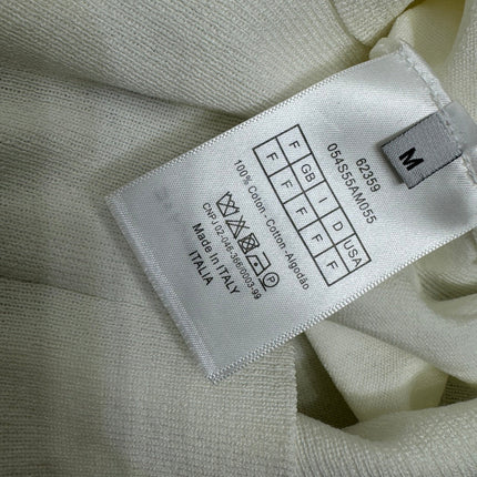 DIOR LONG-SLEEVE KNIT SWEATER WITH EMBROIDERED LOGO