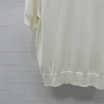 PRADA SHORT-SLEEVE EMBROIDERED LOGO T-SHIRT 269460