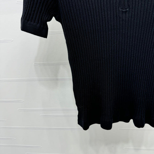 MONCLER 25S SHORT-SLEEVE KNIT TOP 255893
