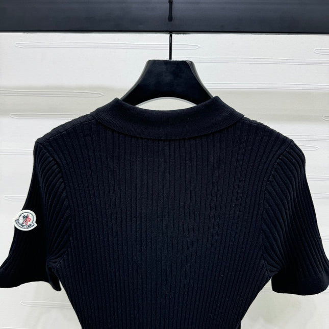MONCLER 25S SHORT-SLEEVE KNIT TOP 255893
