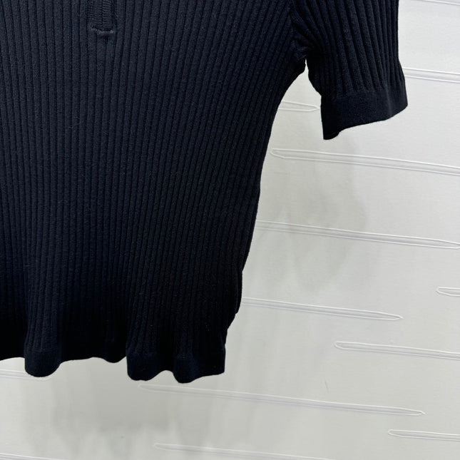MONCLER 25S SHORT-SLEEVE KNIT TOP 255893