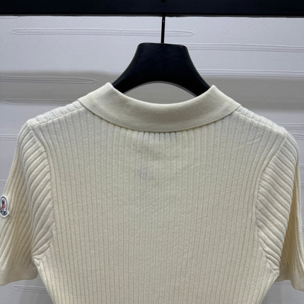 MONCLER 25S SHORT-SLEEVE KNIT TOP 255895