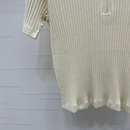 MONCLER 25S SHORT-SLEEVE KNIT TOP 255895