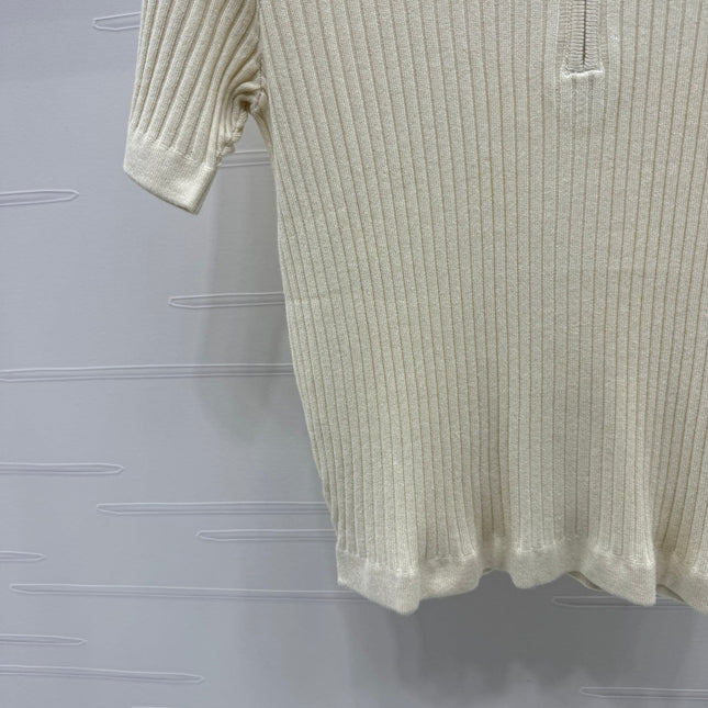 MONCLER 25S SHORT-SLEEVE KNIT TOP 255895