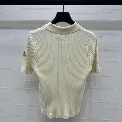 MONCLER 25S SHORT-SLEEVE KNIT TOP 255895