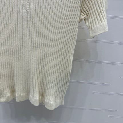 MONCLER 25S SHORT-SLEEVE KNIT TOP 255895