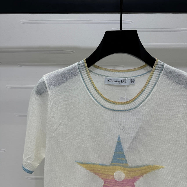 DIOR SHORT-SLEEVE KNIT TOP 269459