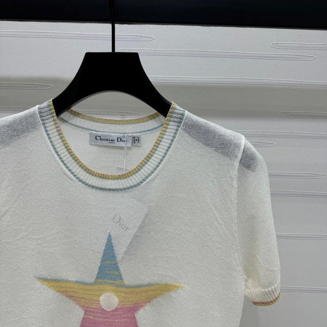 DIOR SHORT-SLEEVE KNIT TOP 269459