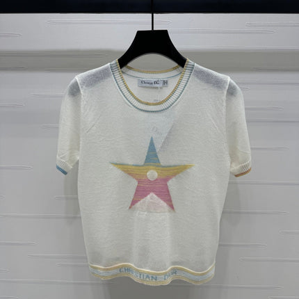 DIOR SHORT-SLEEVE KNIT TOP 269459