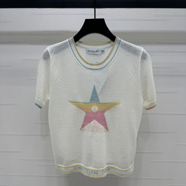 DIOR SHORT-SLEEVE KNIT TOP 269459