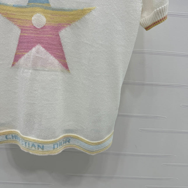 DIOR SHORT-SLEEVE KNIT TOP 269459