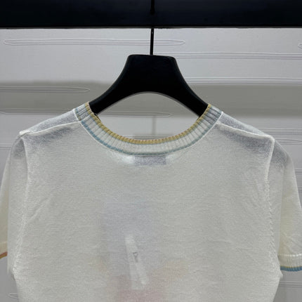 DIOR SHORT-SLEEVE KNIT TOP 269459