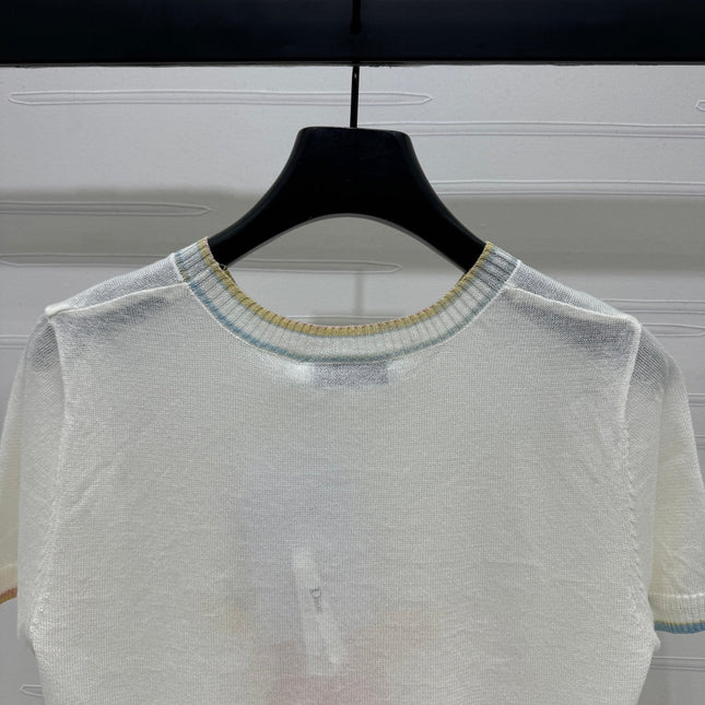 DIOR SHORT-SLEEVE KNIT TOP 269459