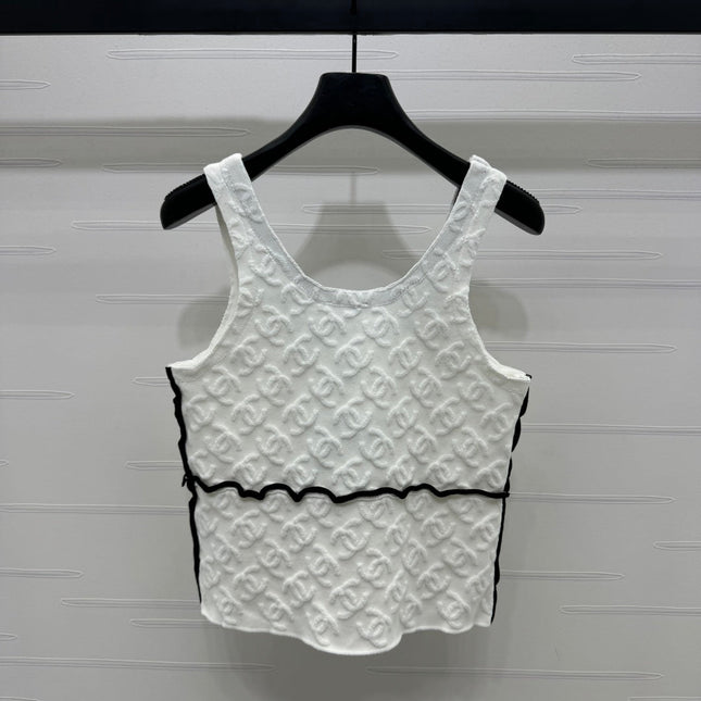 Chanel 25 Monogram Cotton Tank Top