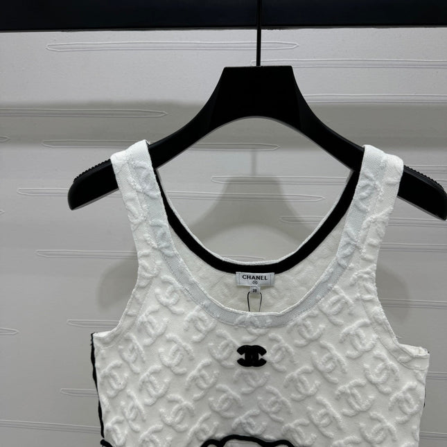 Chanel 25 Monogram Cotton Tank Top