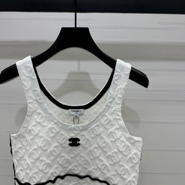 Chanel 25 Monogram Cotton Tank Top