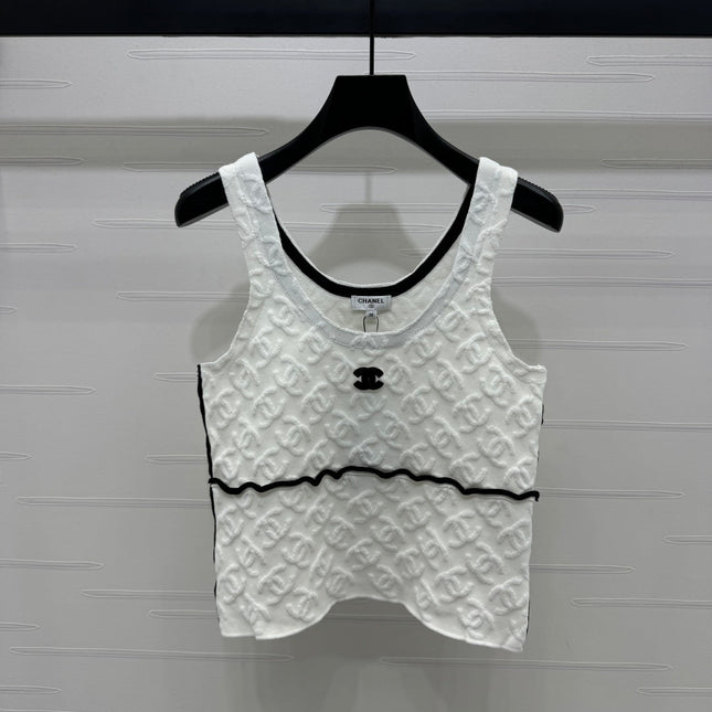 Chanel 25 Monogram Cotton Tank Top
