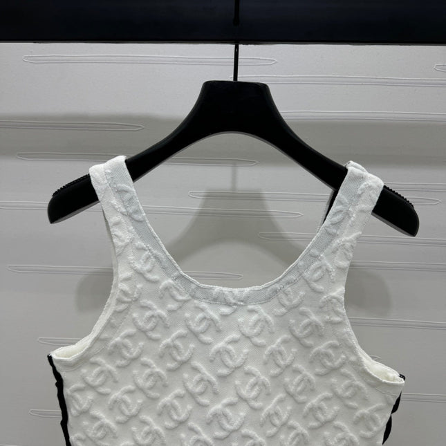 Chanel 25 Monogram Cotton Tank Top