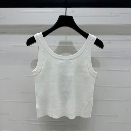 MIU 25S 3D RHINESTONE TANK TOP 264255