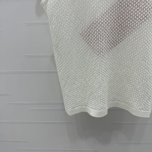 MIU 25S ROUND NECK KNIT TANK TOP WITH HOLES 264266