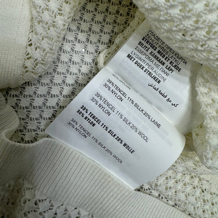 MIU 25S SHORT SLEEVE ROUND NECK CARDIGAN 264268