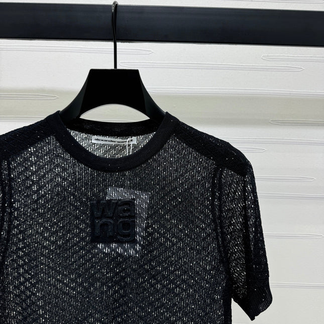 ALEXANDER WANG KNITTED SHORT-SLEEVE TOP 274968