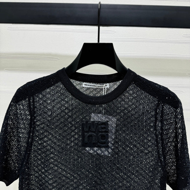 ALEXANDER WANG KNITTED SHORT-SLEEVE TOP 274968