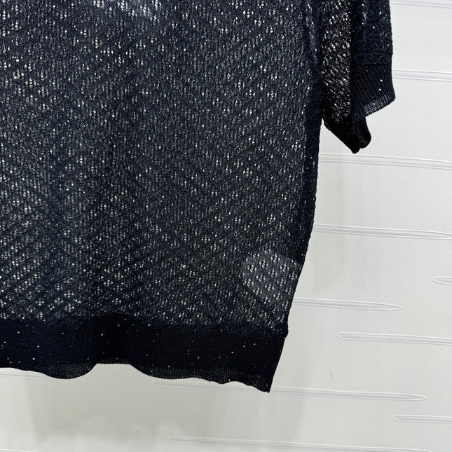 ALEXANDER WANG KNITTED SHORT-SLEEVE TOP 274968