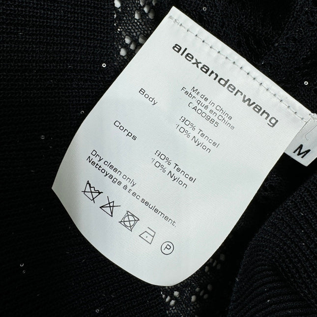ALEXANDER WANG KNITTED SHORT-SLEEVE TOP 274968