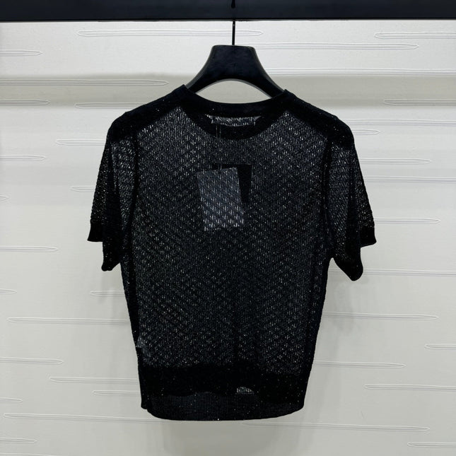 ALEXANDER WANG KNITTED SHORT-SLEEVE TOP 274968
