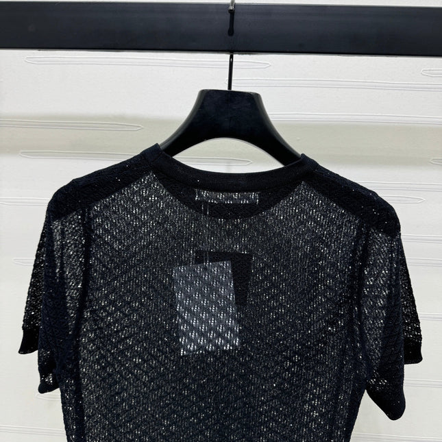 ALEXANDER WANG KNITTED SHORT-SLEEVE TOP 274968