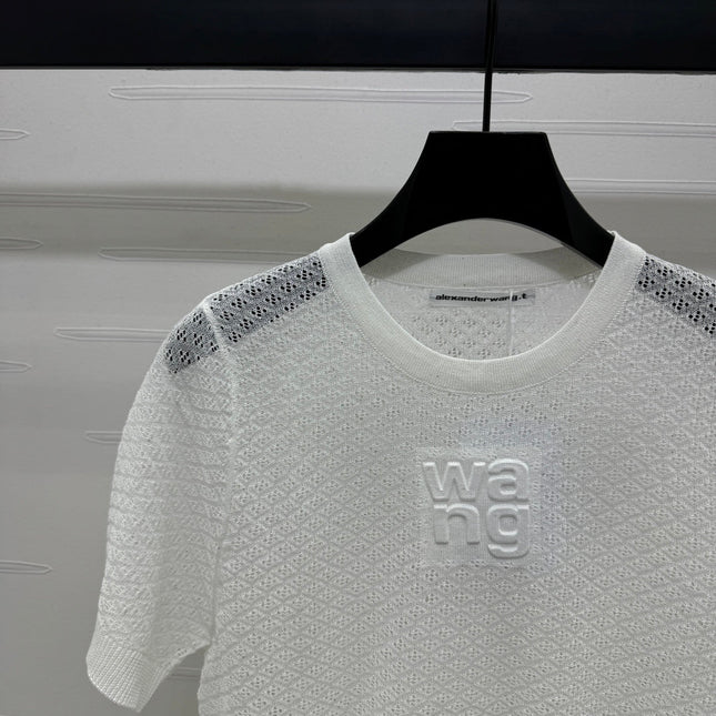 ALEXANDER WANG KNITTED SHORT-SLEEVE TOP 274967