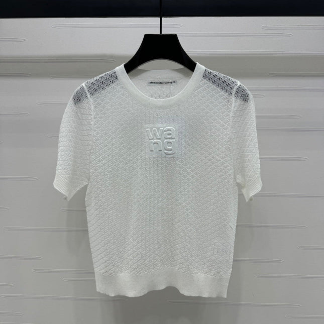ALEXANDER WANG KNITTED SHORT-SLEEVE TOP 274967