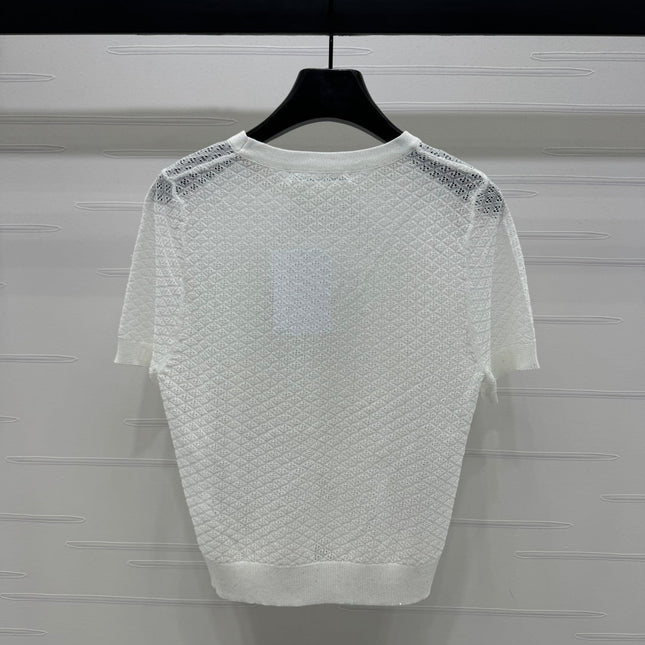ALEXANDER WANG KNITTED SHORT-SLEEVE TOP 274967