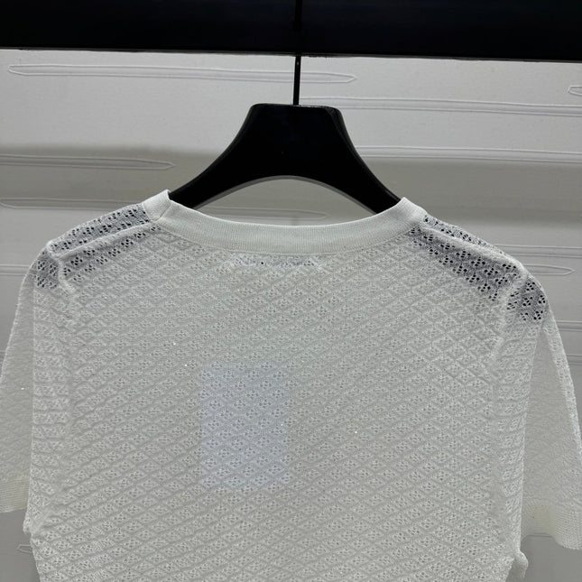 ALEXANDER WANG KNITTED SHORT-SLEEVE TOP 274967