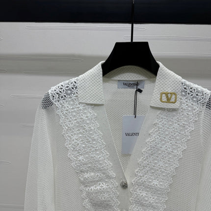 VALENTINO LONG-SLEEVE KNIT CARDIGAN 274971