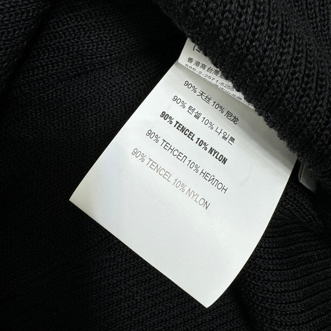 MIUMIU CREW NECK SHORT-SLEEVE SHEER KNIT TOP 274813