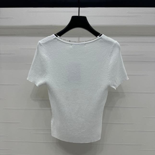 ALEXANDER V-NECK SHORT-SLEEVE TOP 269475