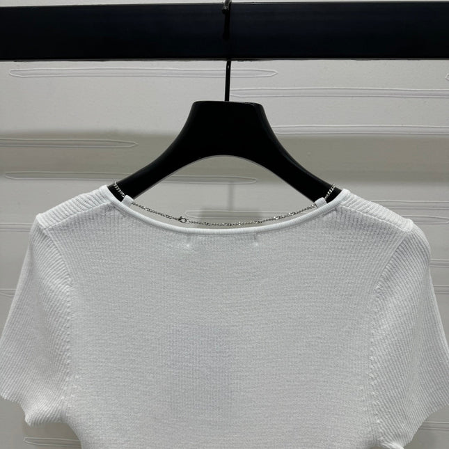 ALEXANDER V-NECK SHORT-SLEEVE TOP 269475