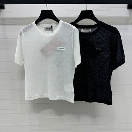 MIUMIU SHORT-SLEEVE T-SHIRT 269472