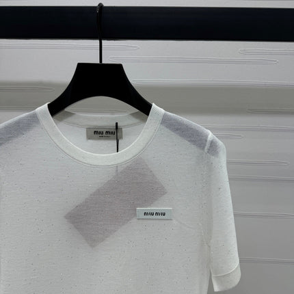 MIUMIU SHORT-SLEEVE T-SHIRT 269472