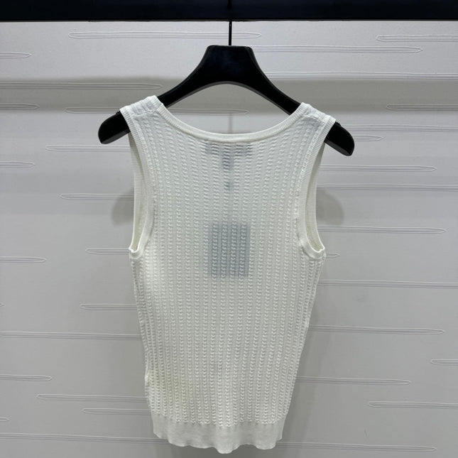 LV 25S EMBROIDERED KNIT TANK TOP 264272