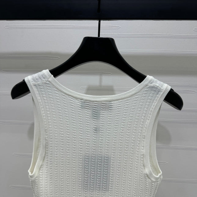 LV 25S EMBROIDERED KNIT TANK TOP 264272