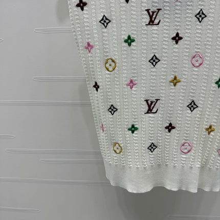 LV 25S EMBROIDERED KNIT TANK TOP 264272