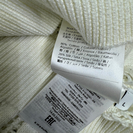 VALENTINO CREW NECK SHORT-SLEEVE KNIT TOP 274956