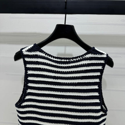 PRAD 25S STRIPED SWEATER 264182