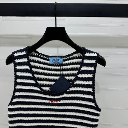 PRAD 25S STRIPED SWEATER 264182