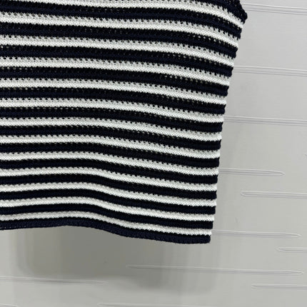 PRAD 25S STRIPED SWEATER 264182