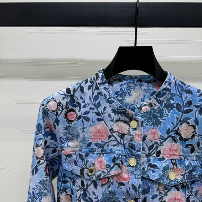 LV 25S PRINTED DENIM JACKET 264199