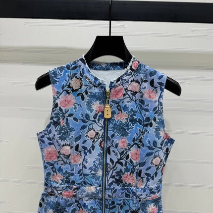 LV 25S ROUND NECK SLEEVELESS DRESS 264202